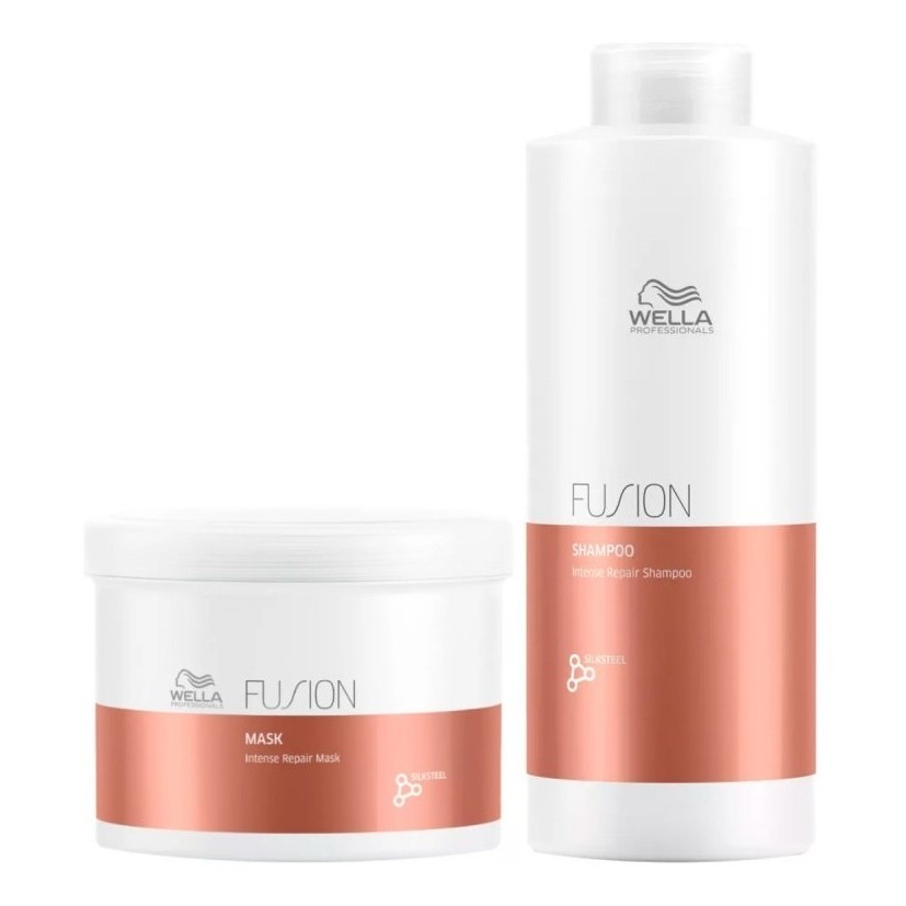 Wella Fusion Shampoo 1000ml + Máscara 500ml