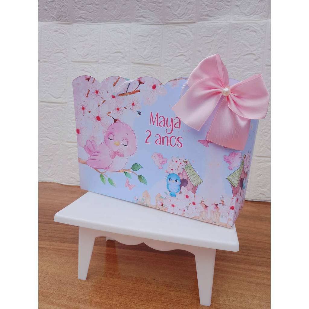 PEGUE E MONTE - Sacolinha Surpresa Personalizada JARDIM ENCANTADO Jardim das borboletas- Lembrancinha para festa