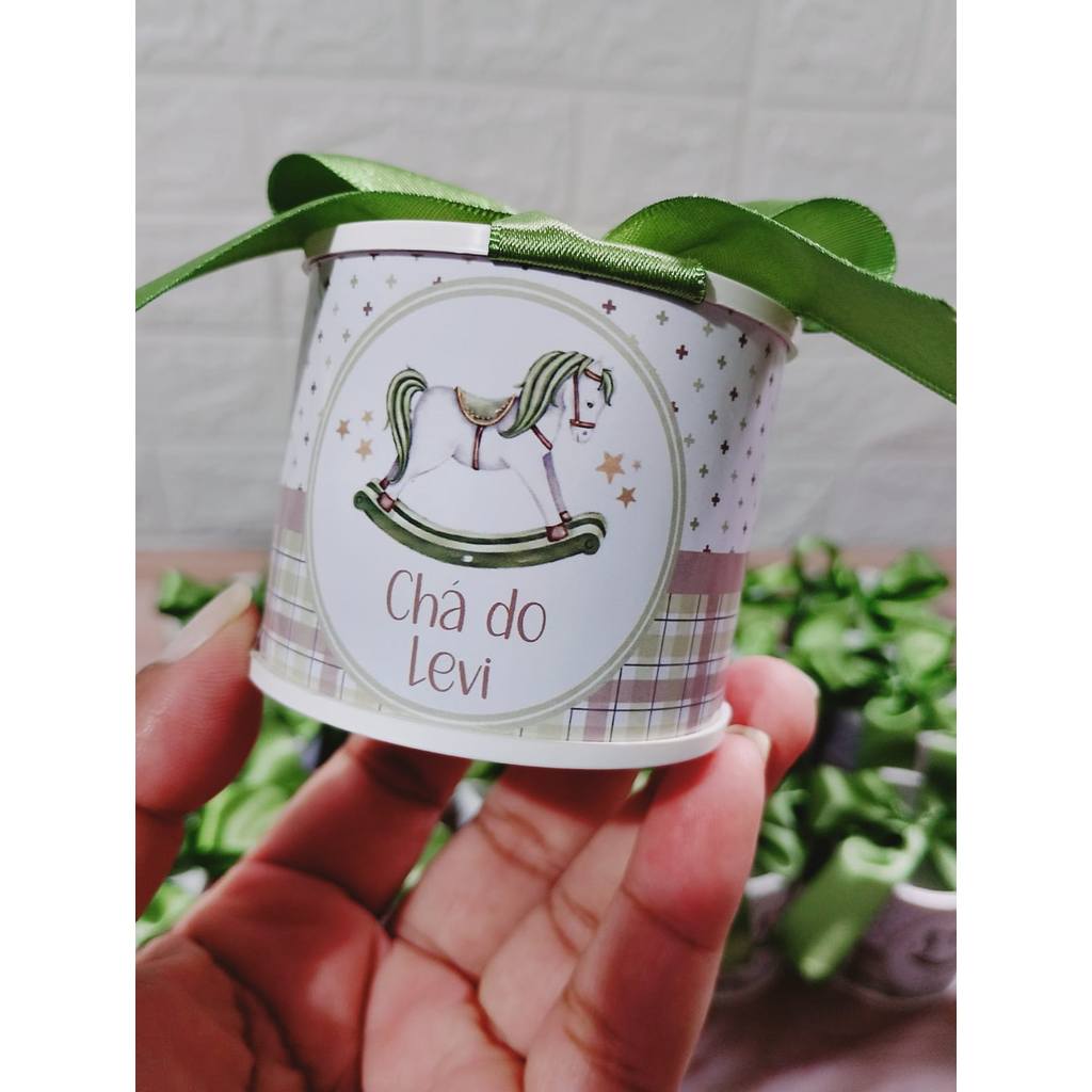 Kit Tubolata Personalizada 5x6 * Lembrancinhas CAVALINHO CAVALO -Chá de Bebe - Aniversário - Maternidade - Comemorações