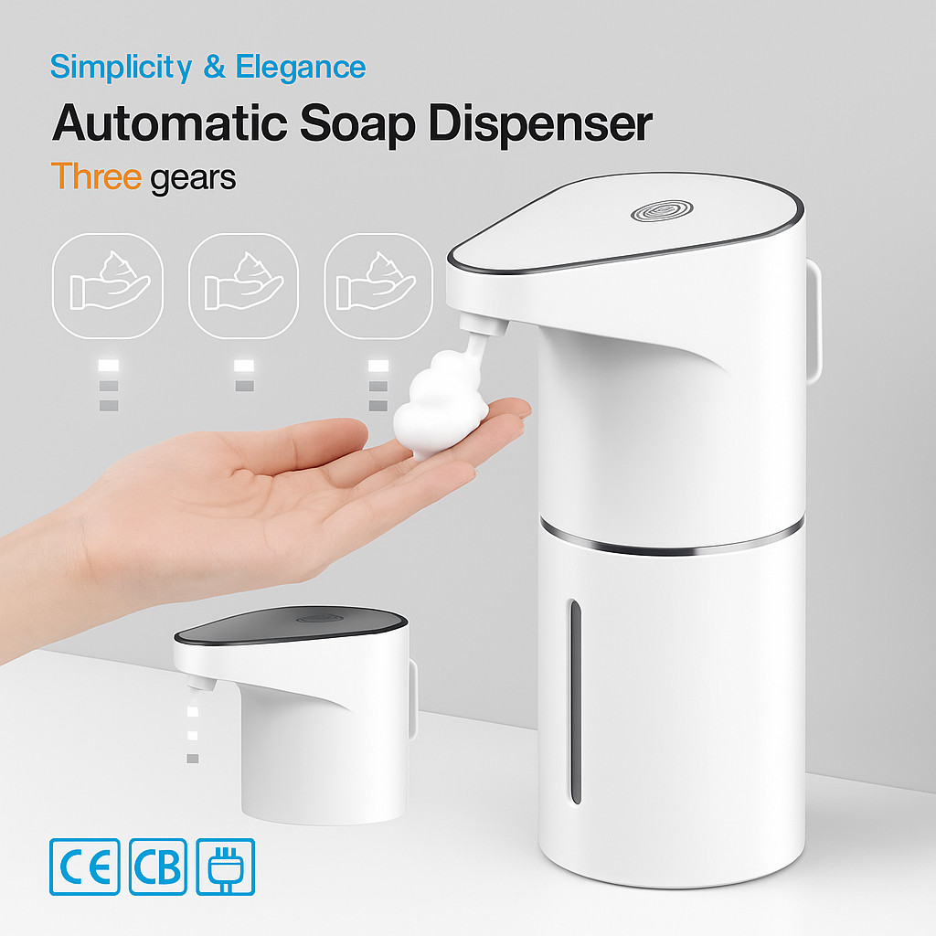 Saboneteira Dispenser Automático Sensor Infravermelho Para Sabonete Líquido Detergente Esp...