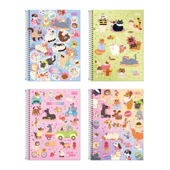 Caderno espiral capa dura universitário 10x1 160 folhas Hug Me Tilibra