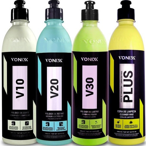 Kit Carnaúba Vonixx Polimento Automotivo em Oferta na Shopee
