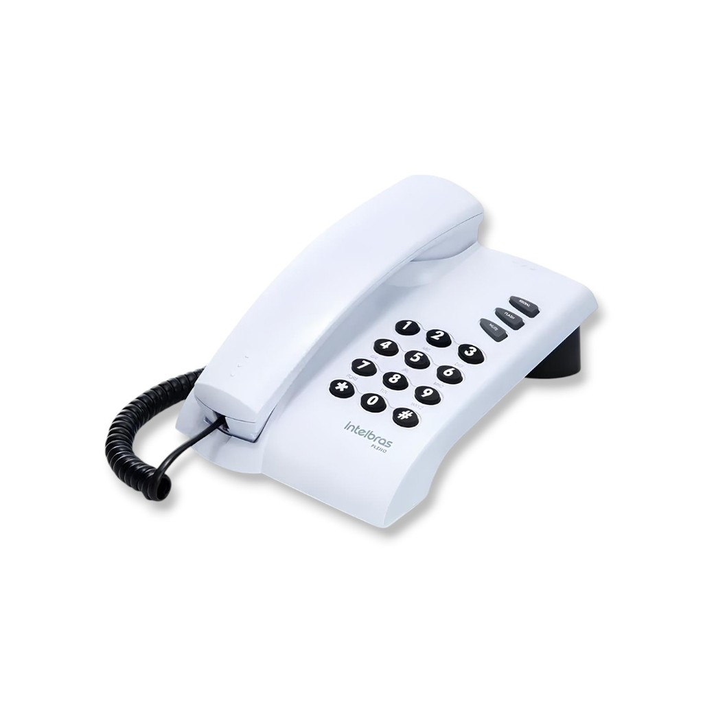 Telefone Fixo Intelbras De Mesa Parede Com Fio Pleno Branco