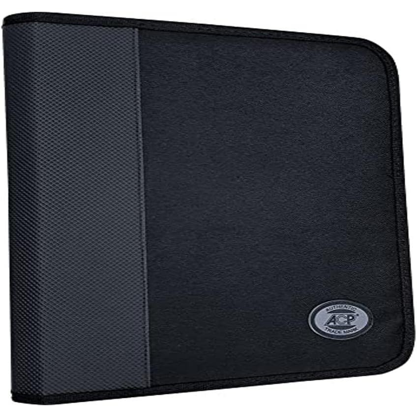 Fichário 04 Argolas e Estojo Nylon Preta - ACP