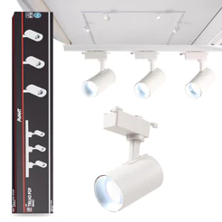 Kit trilho Eletrificado 3 Spot Led + 1 Metro de Trilho Pop 15w 6500k Branco Frio 110v/220v Branco Cod: 251931397 Avant