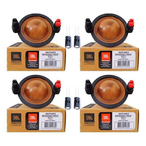 Kit 4 Reparos P/ Driver D250 Trio Jbl Selenium Rpd250 Trio