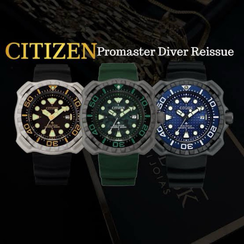 Relógio Masculino Aqualand eco-drive  Tuna Analógico Quartzo Promaster Tuna Pulseira Silicone Caixa Metal A prova d'água