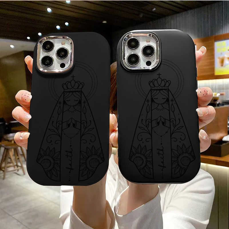 Capinha Nossa Senhora Aparecida Para IPhone XS MAX 11 12 13 14 15 Pro MAX 14 15 Plus MaxPara 14 Pro Capa Macio Celular