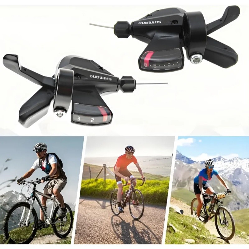Manete de Câmbio Shimano SL-M310 3x8 Velocidades para Bicicletas Híbridas de Montanha