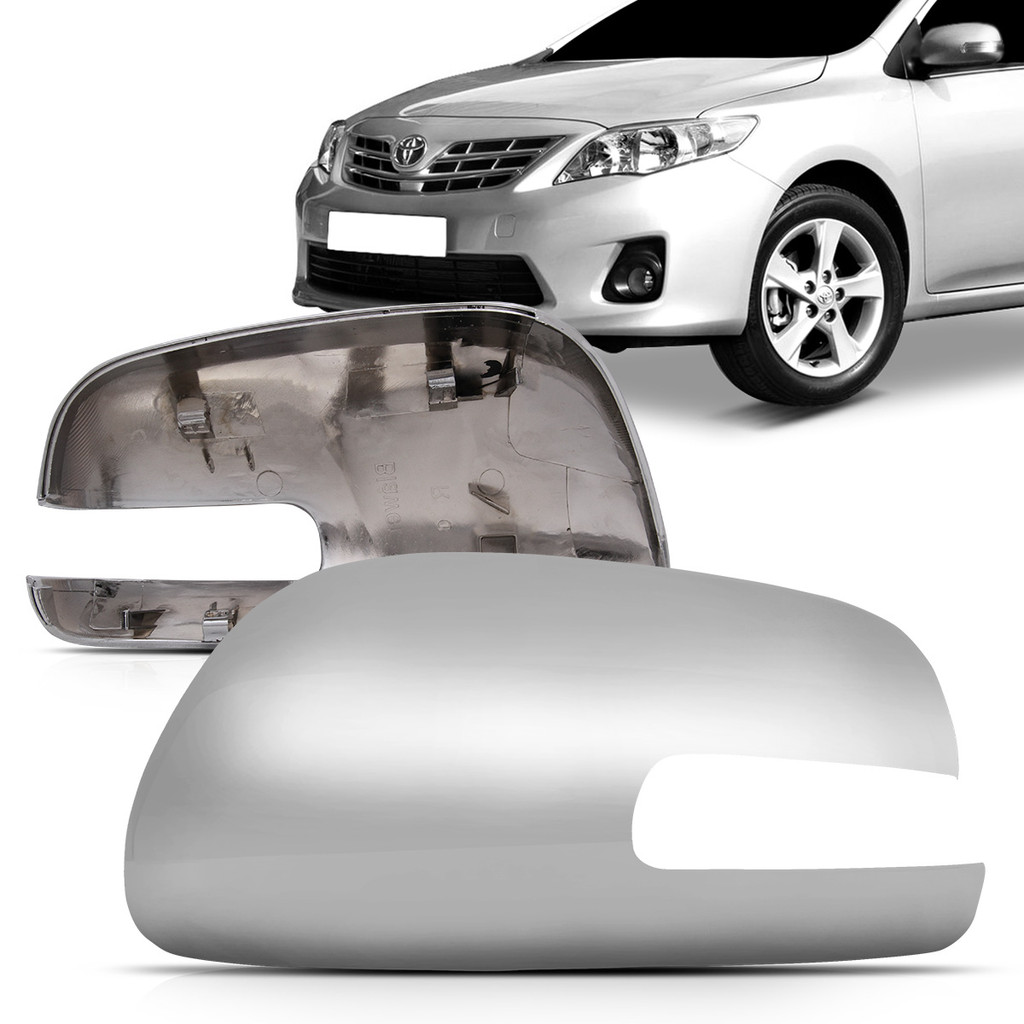 Capa Retrovisor Corolla 2008 2009 2010 2011 2012 2013 2014 Cromado Com Seta em Oferta na Shopee
