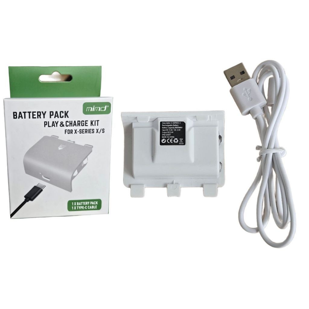Bateria Recarregável Mimd Para Controle X-Box Series S/X Com Cabo Tipo-c