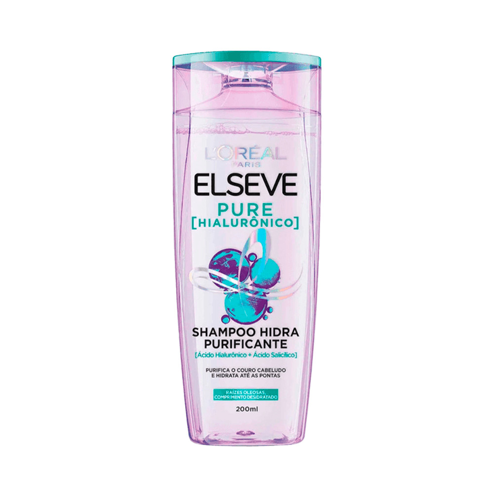 Shampoo Elseve Pure Hialurônico 200ml em Oferta na Shopee
