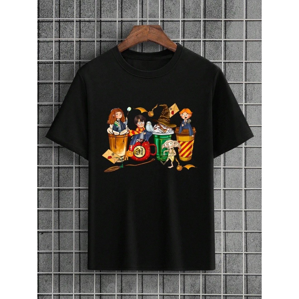 A Queridinha da Galera Camiseta Harry Potter Copos Adulto e Infantil Jogo Game infantil Masculina Feminina