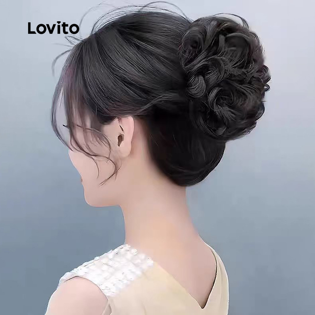 Lovito Presilhas de Cabelo perucas LFASCS672 em Oferta na Shopee