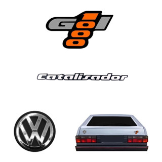 Emblema Gol 1000 + Catalisador + Vw Mala - Quadrado 91 À 95 em Oferta na Shopee