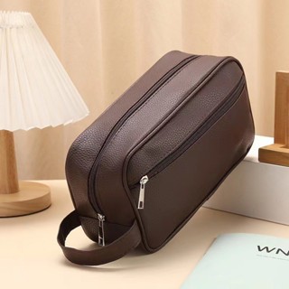 NNecessaire Organizadora Bolsa de Mão em Couro Sintético Espaçosa Ideal para Viagem e Uso…