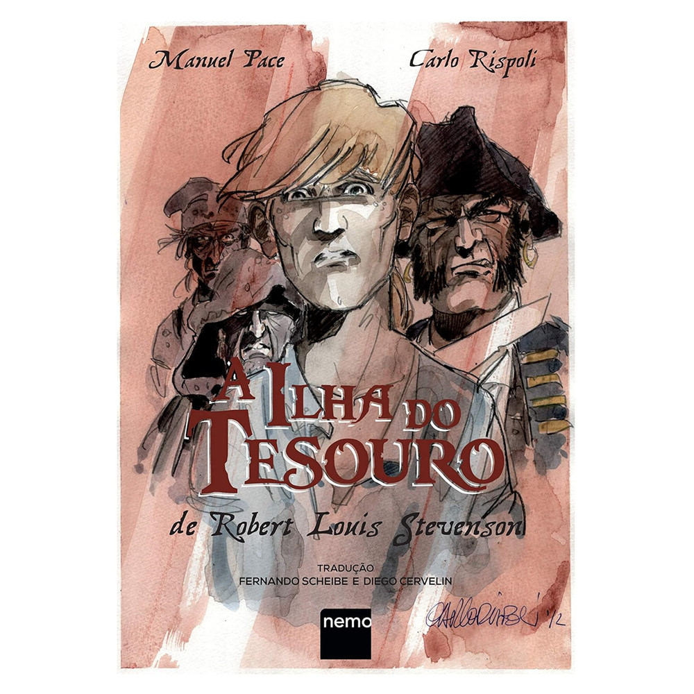 Capa do livro Comic - A Ilha do Tesouro - De Robert Louis Stevenson - Novo/Lacrado - Editora Nemo - De Robert Lo