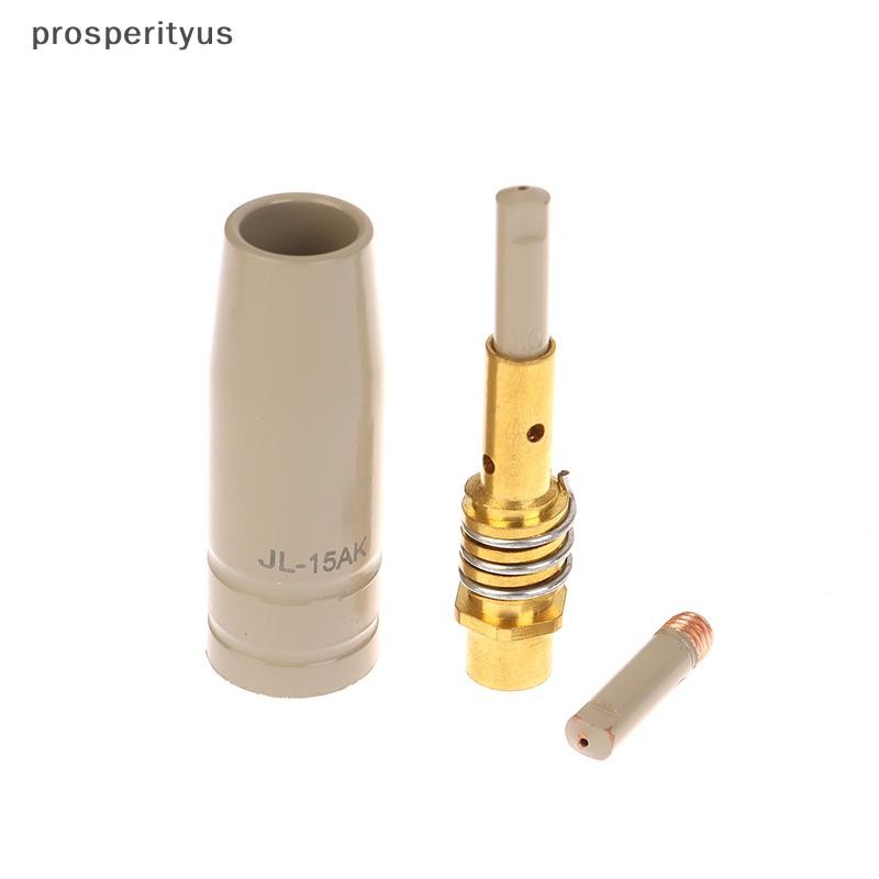 [prosperityus] 3 Unidades/Conjunto 0.8/1.0/1.2 Mm Suporte De Ponta De Bico De Gás Para Tocha De Soldagem MIG MAG 15AK No