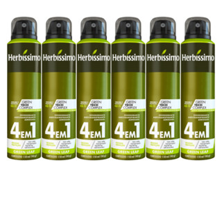 Kit 6 Desodorante Masculino Herbíssimo Green Leaf 150Ml - Dana em Oferta na Shopee