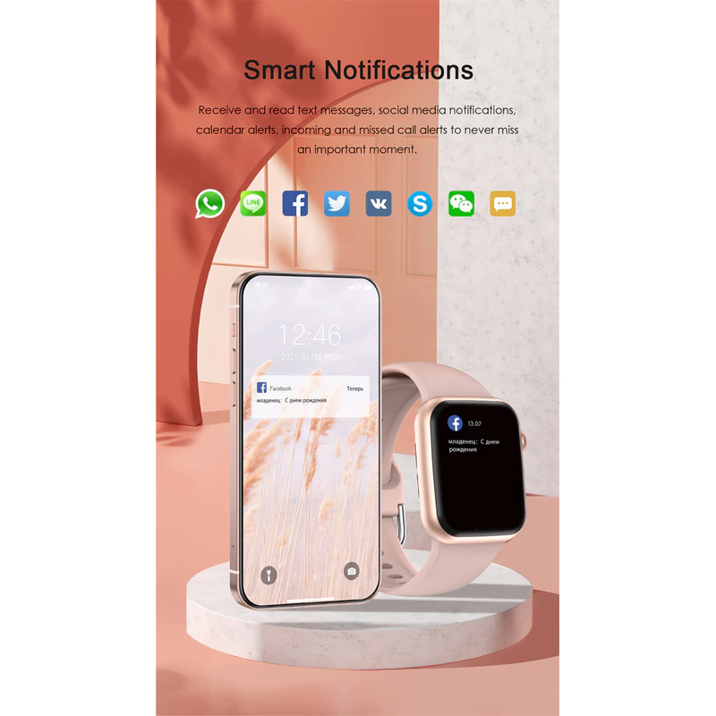 Smartwatch S10 mini 38mm Série IWO 10 com Lembrete de Mensagens — foto 3