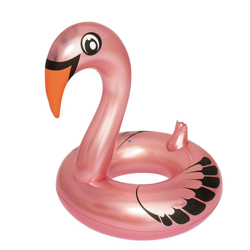 Boia Cisne Perolado Rosa com Abertura em Oferta na Shopee