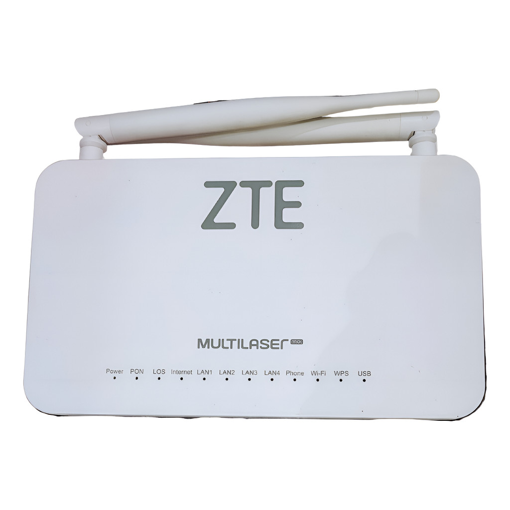 Kit 10un Ont Zte 670L V1 GPON Entrada Fibra APC - Roteador Dual Band Wi-Fi Usado