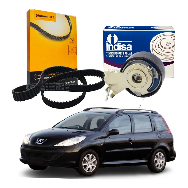 Kit Correia Dentada Tensor Peugeot 207 Sw 1.4 8v 2008 A 2013 em Oferta na Shopee