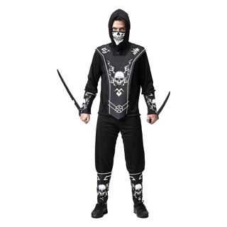 Fantasia de Ninja Caveira Adulto Masculino Completa de Halloween em Oferta na Shopee