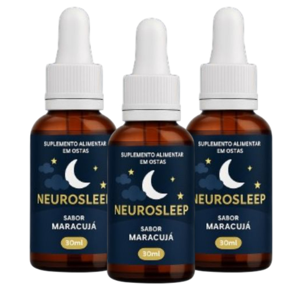 3 NeuroSleep Gotas 30 ml | Fórmula Premium - Noites de sono mais tranquilas em Oferta na Shopee