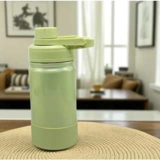 Garrafa De Água Térmica 350/600/800/1000ML Inox Moderna Brilhosa Com Silicone em Oferta na Shopee