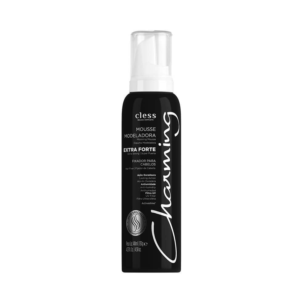 Mousse Cless Charming Special Black 140ml em Oferta na Shopee