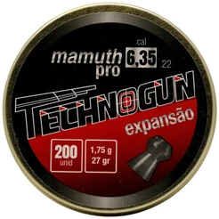 Chumbinho Technogun Mamuth Pro Expansão 6.35mm (.25) - 200un