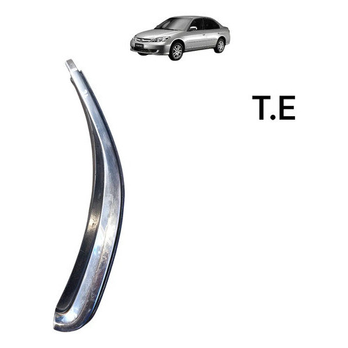 Friso Cromado Teto Honda Civic 2001 A 2006 Lado Esquerdo