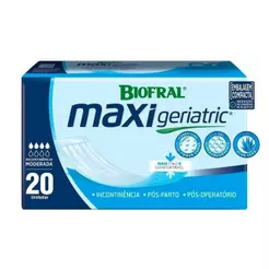 Absorvente Biofral Geriátrico Maxi Geriatric - 8 Pacotes com 20 Tiras