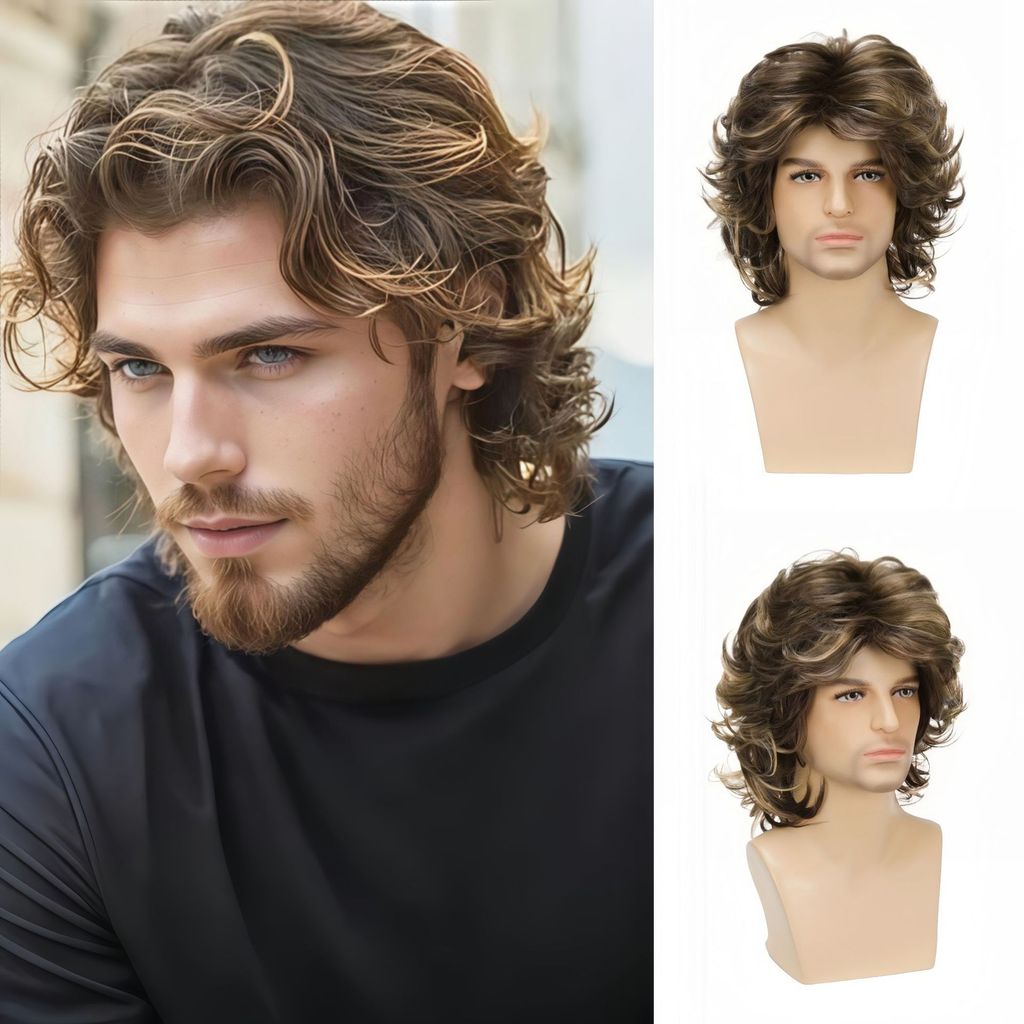 Peruca Peruca Peruca Masculina Incrível