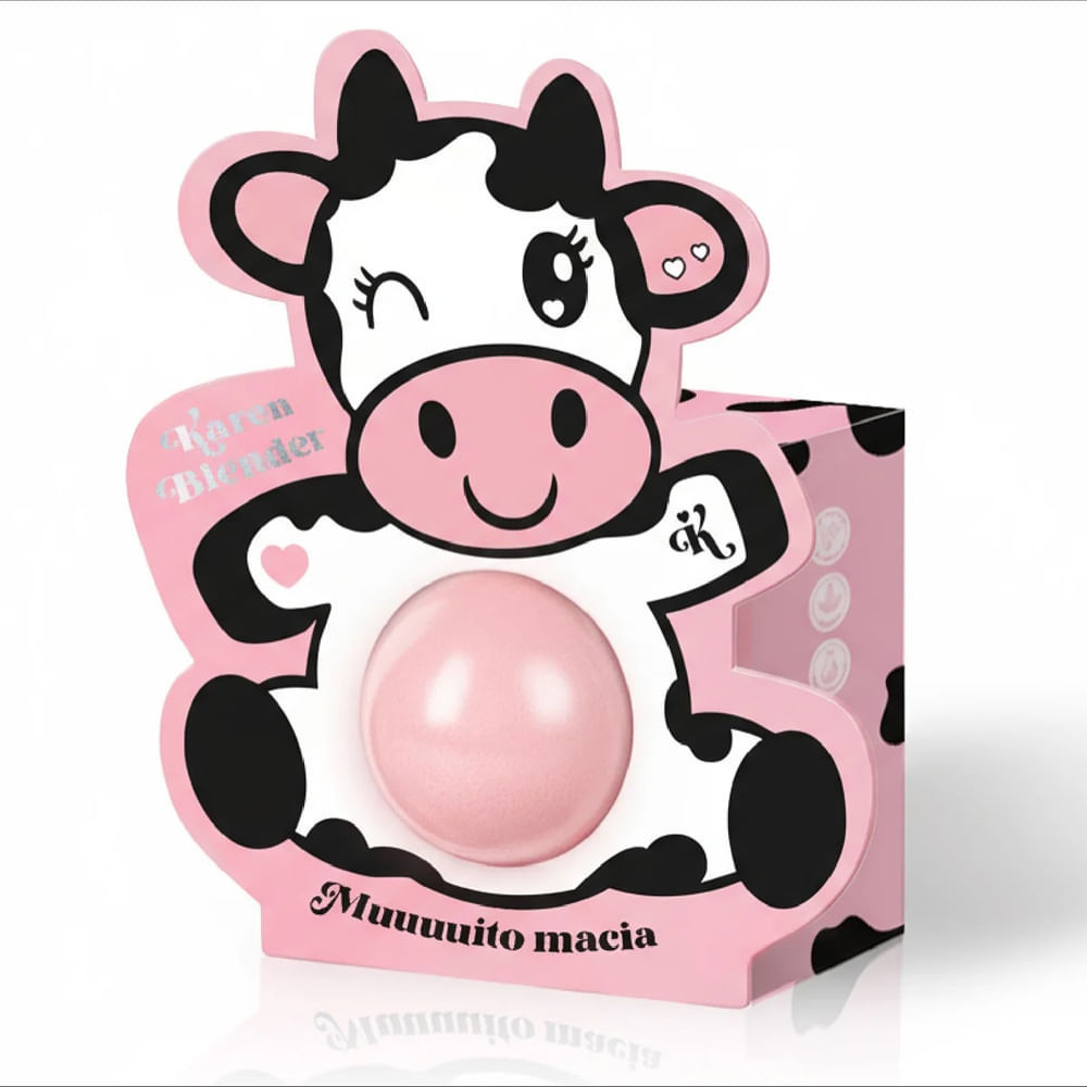 Esponja Para Maquiagem Karen Bachini Blender Rosa