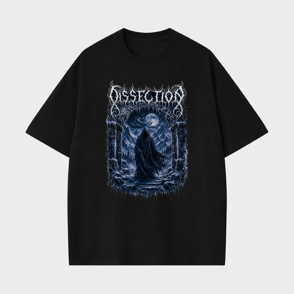 [Camiseta Premium em Algodão Puro]VU Camiseta Banda Dissection Estilo Black Metal Tamanhos Normal e Plus Size#2