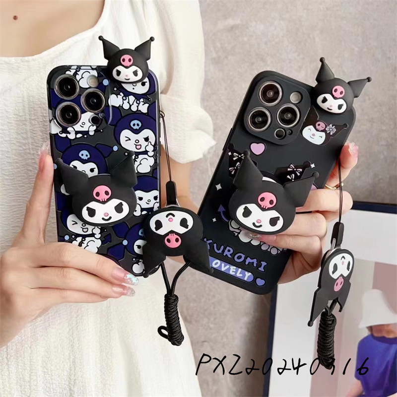 Samsung A05 A05S A05S A15 A25 A23 A24 A35 A55 13 A12 A22 A32 A54 A53 A73 Estojo Para Telefone Kuromi Cartoon Melody