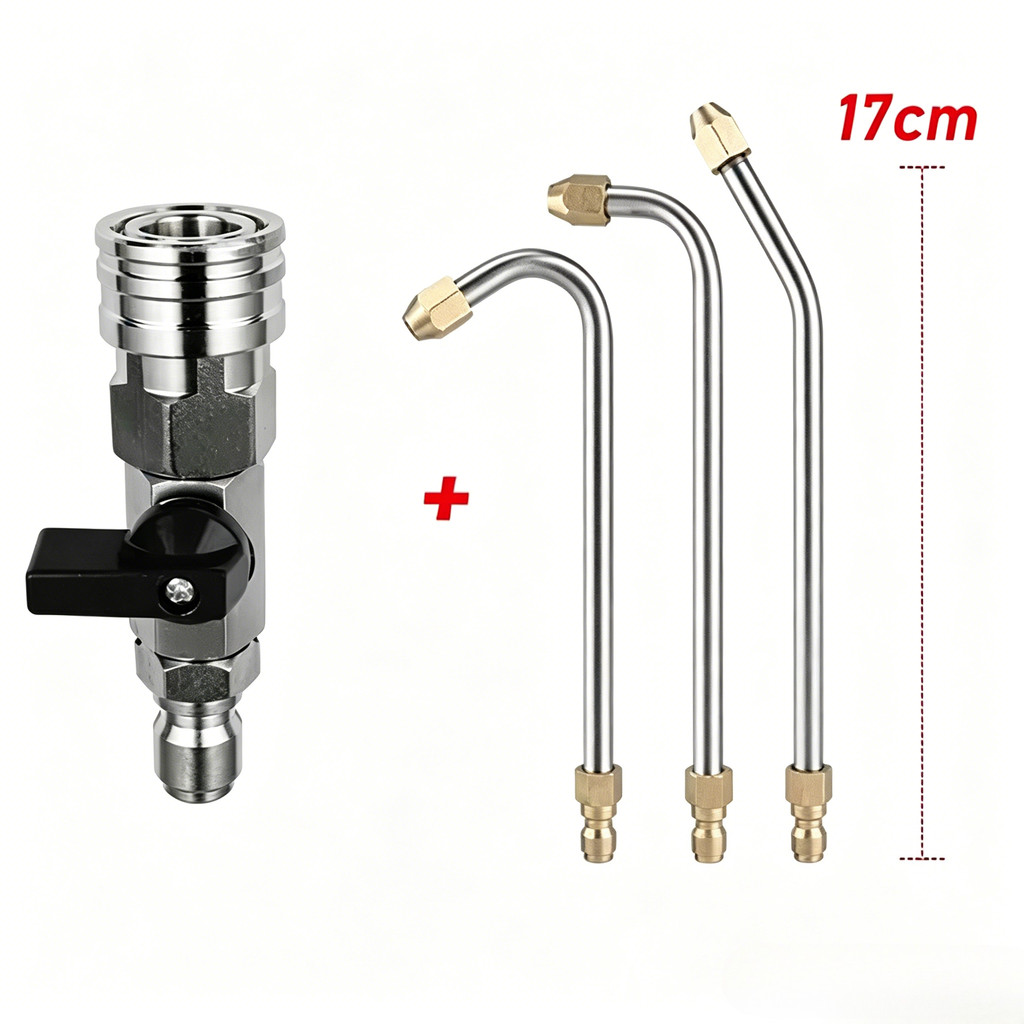 Kit De Válvula De Esfera Para Lavadora De Pressão De Aço Inoxidável 1/4 " Conexão Rápida 30 °/90 Lança De Varinha De Spr