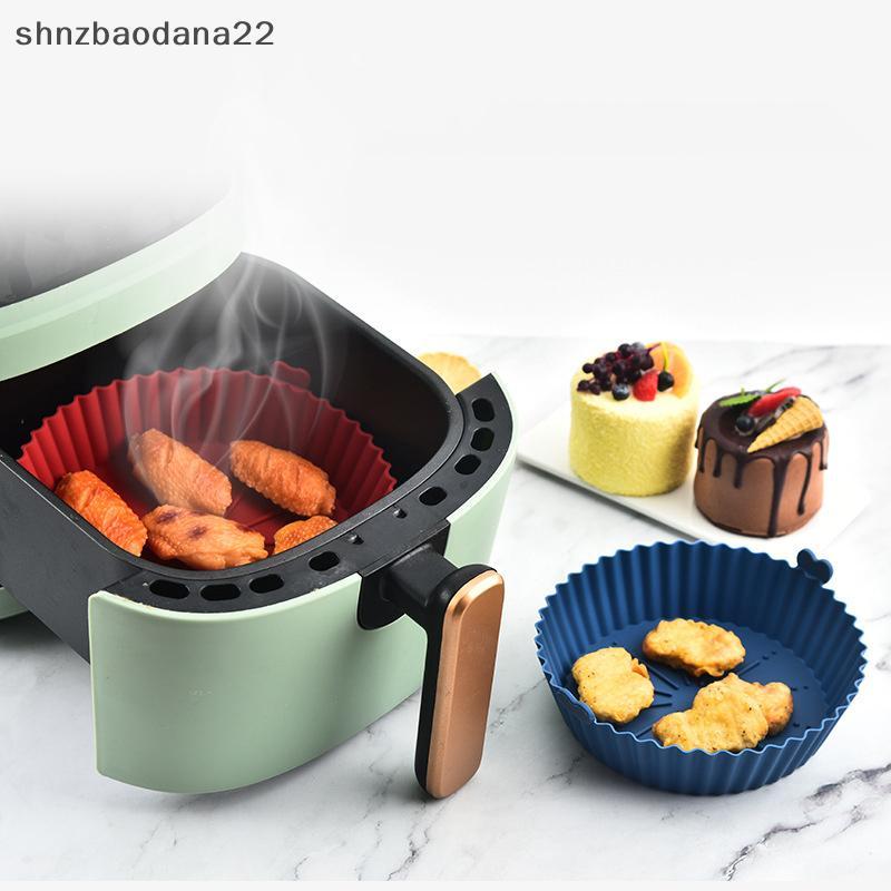 [Shnzd] Fritadeiras De Ar Forno Assadeira Frito Chien Cesta Tapete Airfryer Pote De Silicone Redondo Substitui Grill Pan