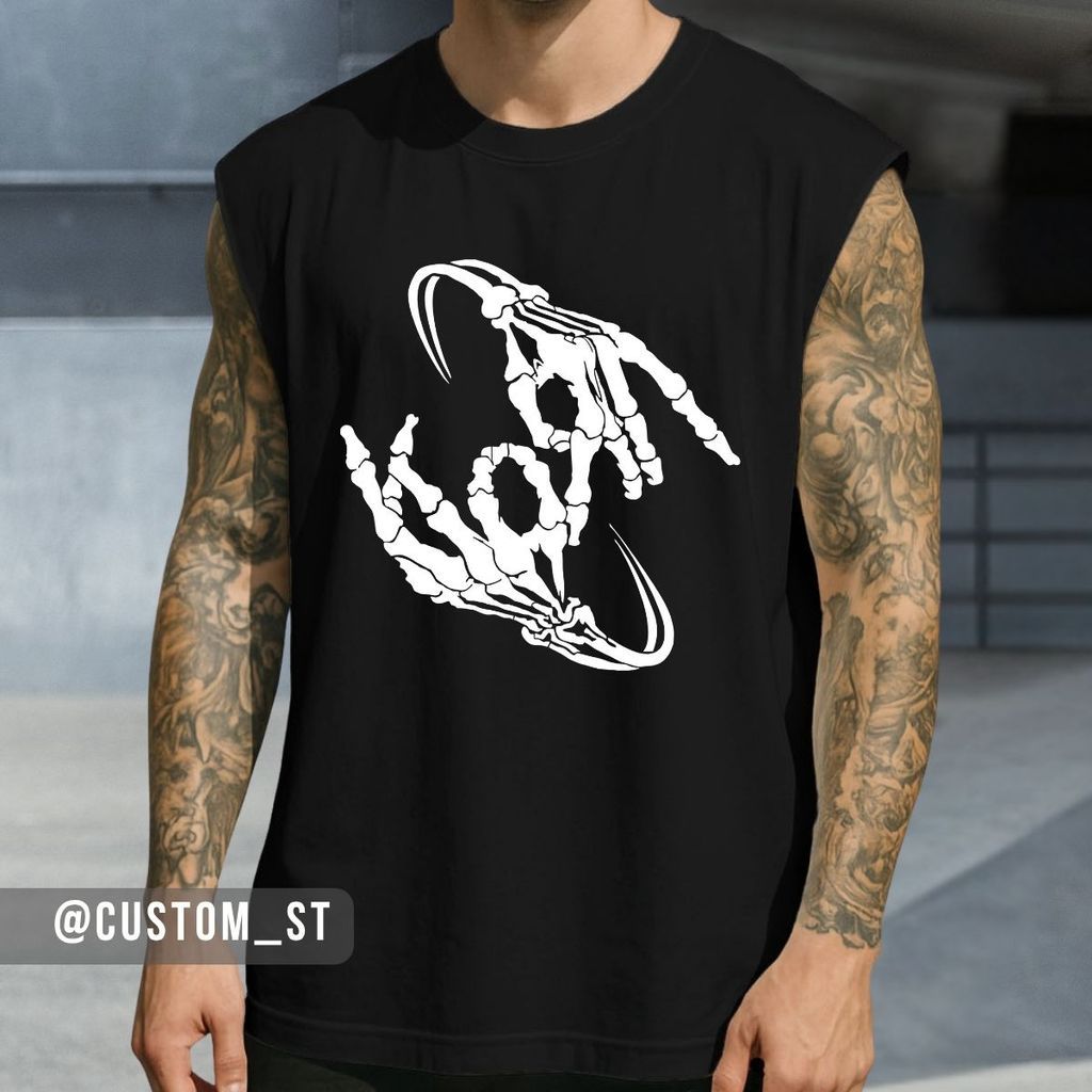 Regata Oversized Korn Grunge Coming Undone Rock Dark Mão De Caveira