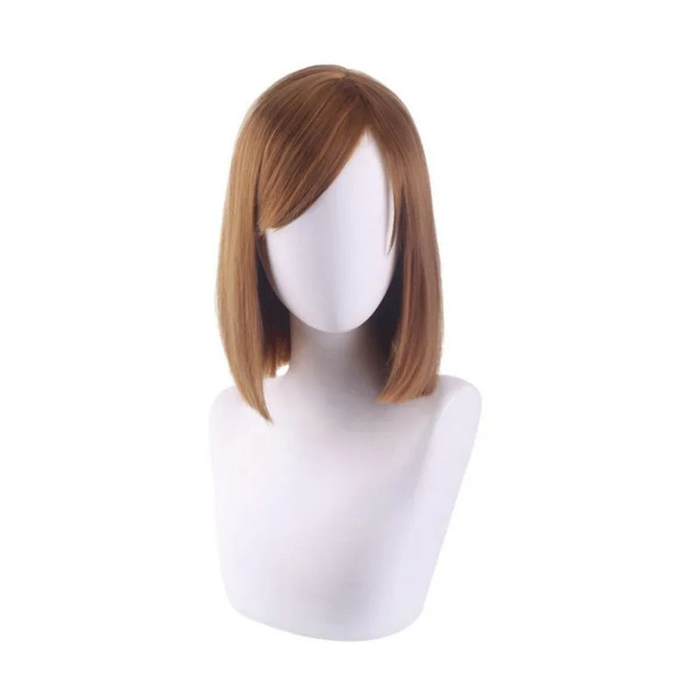 Feitiço luta cosplay peruca Anime peruca Ningzaki selvagem rosa marrom peruca de cabelo curto fábrica atacado