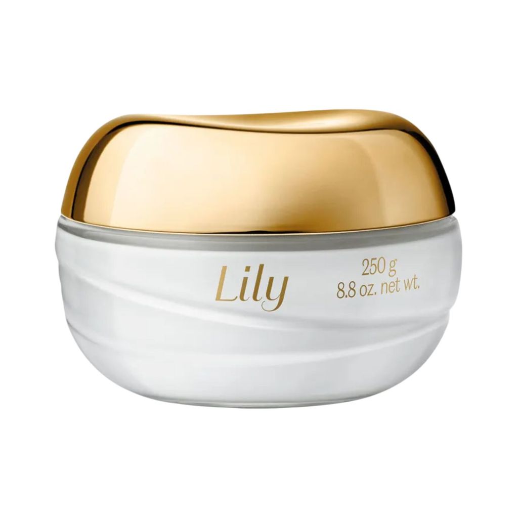 Creme Acetinado Hidratante Corporal Lily Clássico Boticário Fragrância Floral Bouquet 250g REF 48060