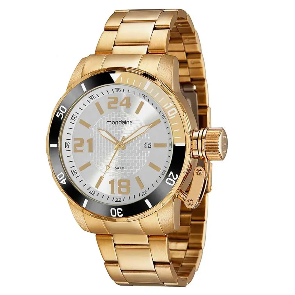 RELÓGIO MONDAINE MASCULINO DOURADO 99514GPMVDE1