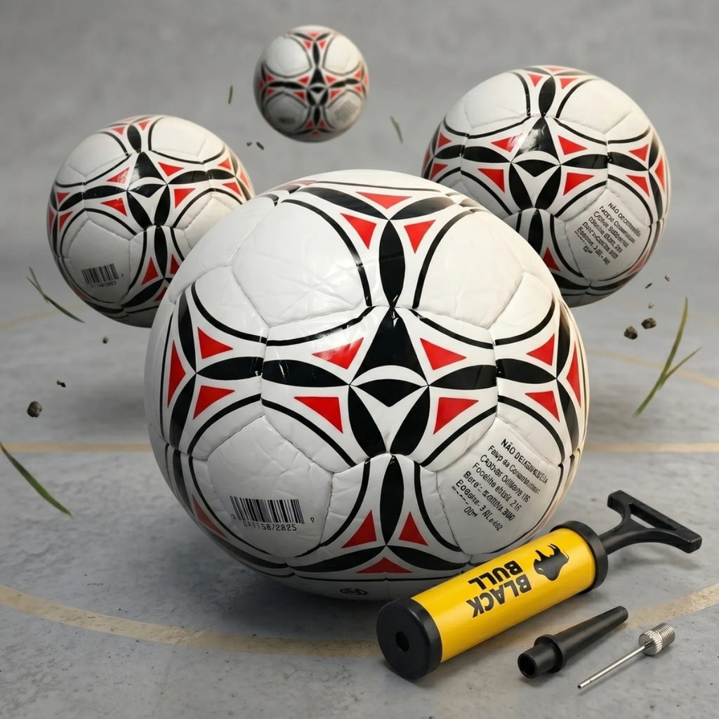 Bola De Futebol Campo n°5 + Bombinha Bola Encher Copa Do Brasil