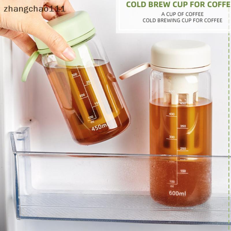 [Z] 450/600/1000ML Copo De Grande Capacidade Para Gotejamento Frio Brew Pot Iced Tea Cafeteira Garrafa Portátil Filtro D
