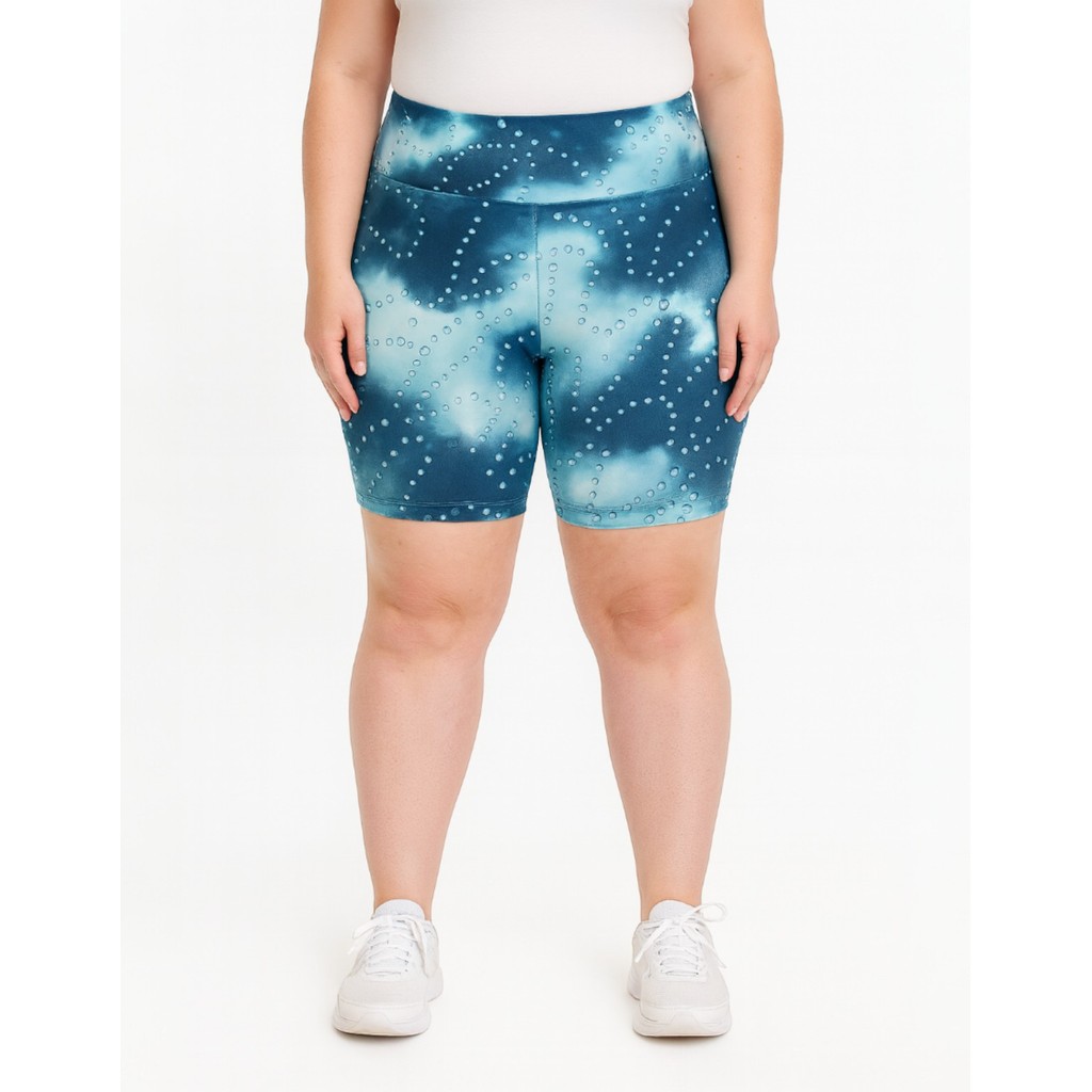Kit 6 Shorts Feminina Fitness Plus Size Estampados Performance Cós Alto Corrida Caminhada Academia