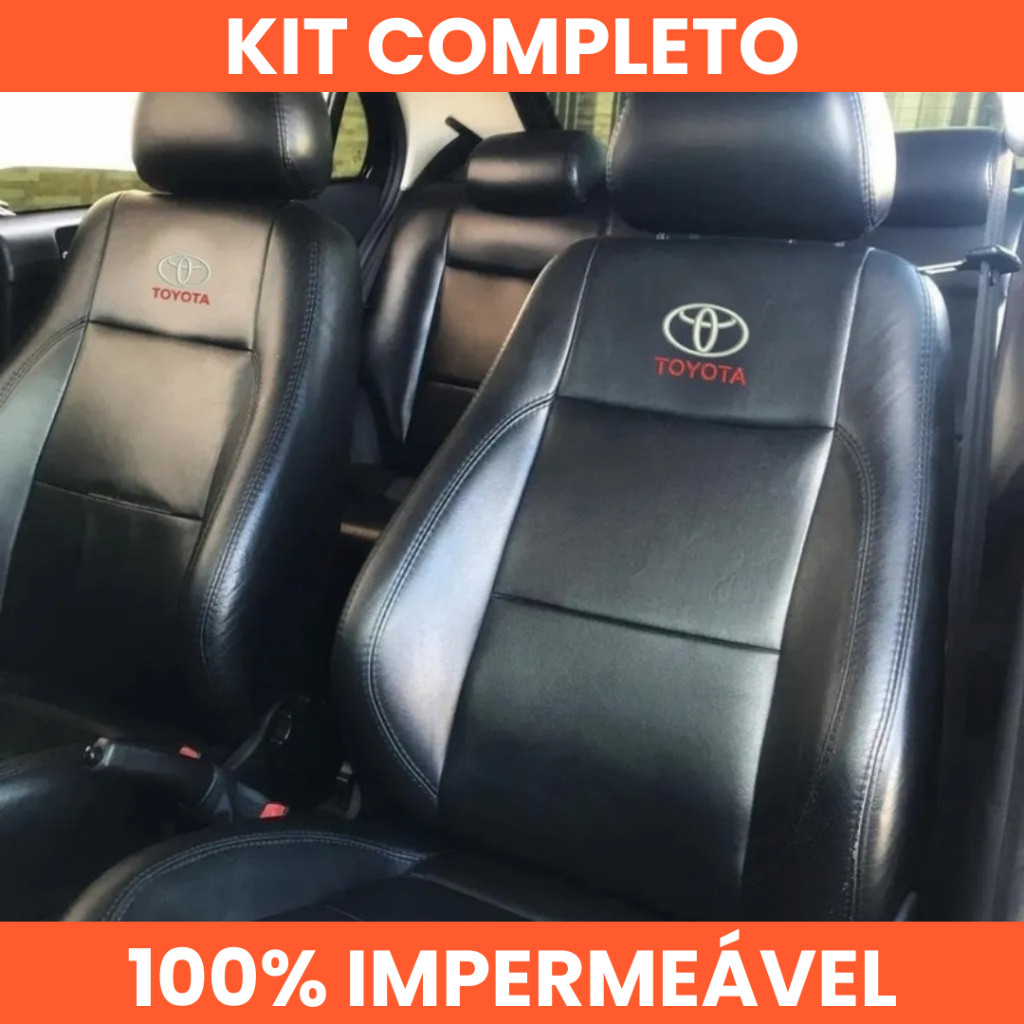 Capa Banco Carro Toyota Corolla Hilux Etios Yaris Cross Prius