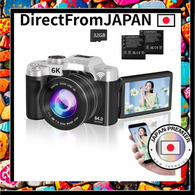 【a Melhor Câmera de Todos Os tempos!】Câmera Digital 6k de 84 Megapixels, Câmera Que Pode Transferir Smartphone — R$ 3.061,01 em Shopee