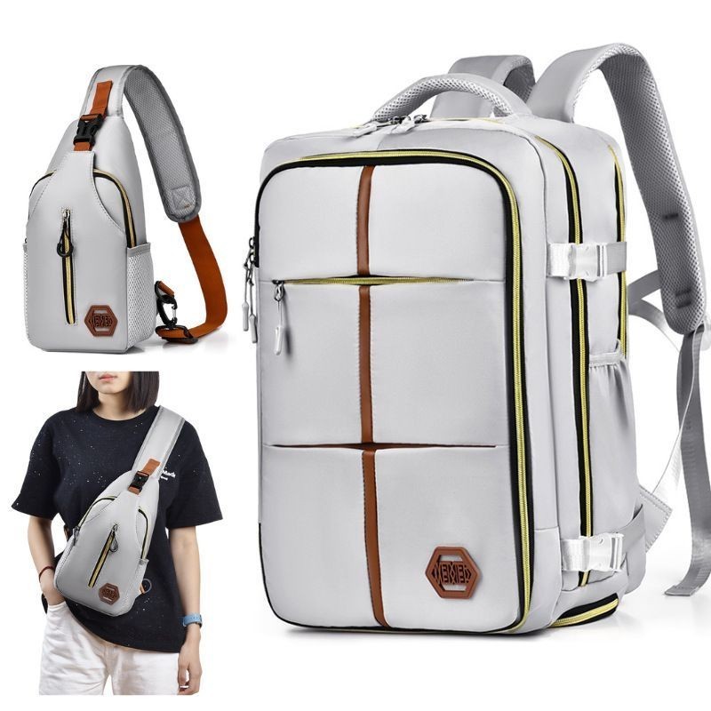 Mochila Com Pochte Multifuncional Viagem Grande Capacidade em Oferta na Shopee